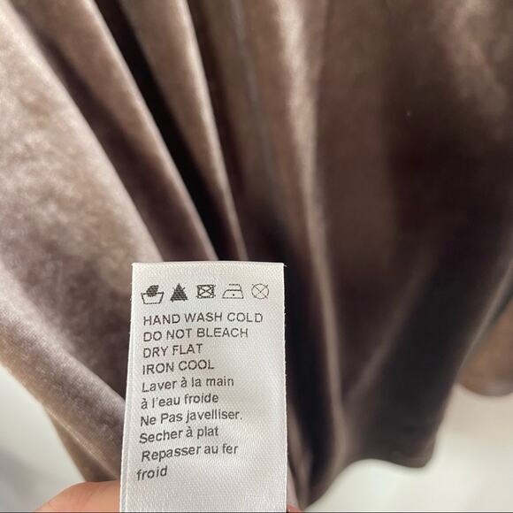 Lucca Couture Bronze Velour Turtleneck Mini Dress XS - Picture 4 of 5